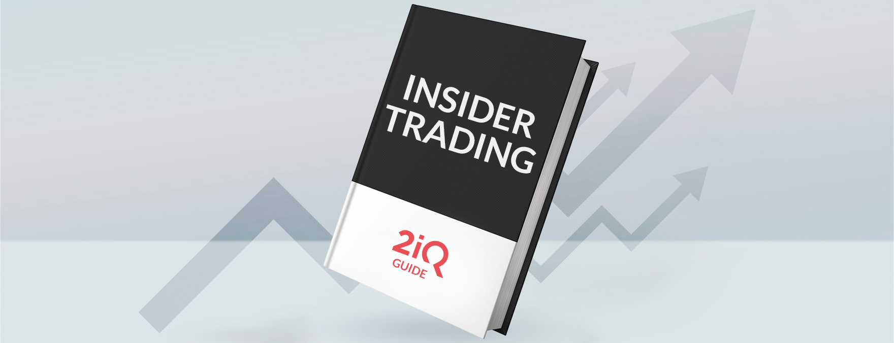 The image shows a book titled Insider Trading with the logo of 2iQ on it.
