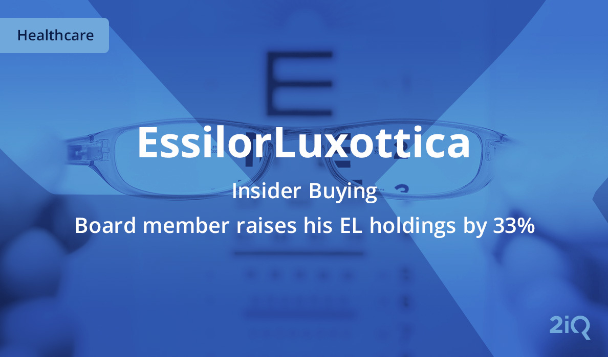 The image's background depicts a person holding eyeglasses, with the blog introduction mentioning the 2insider rises his holdings by 33% on top.
