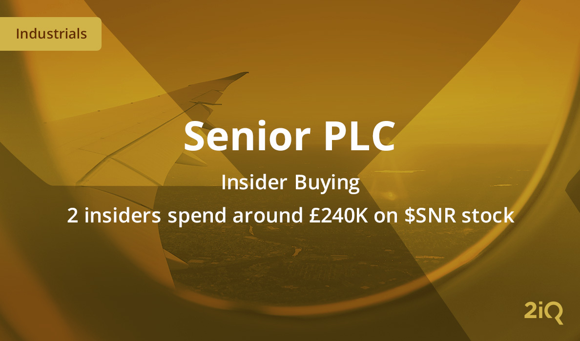 The image's background depicts airplane window view of sky during sun set, with the blog introduction mentioning the insider's investment of £240K on top.