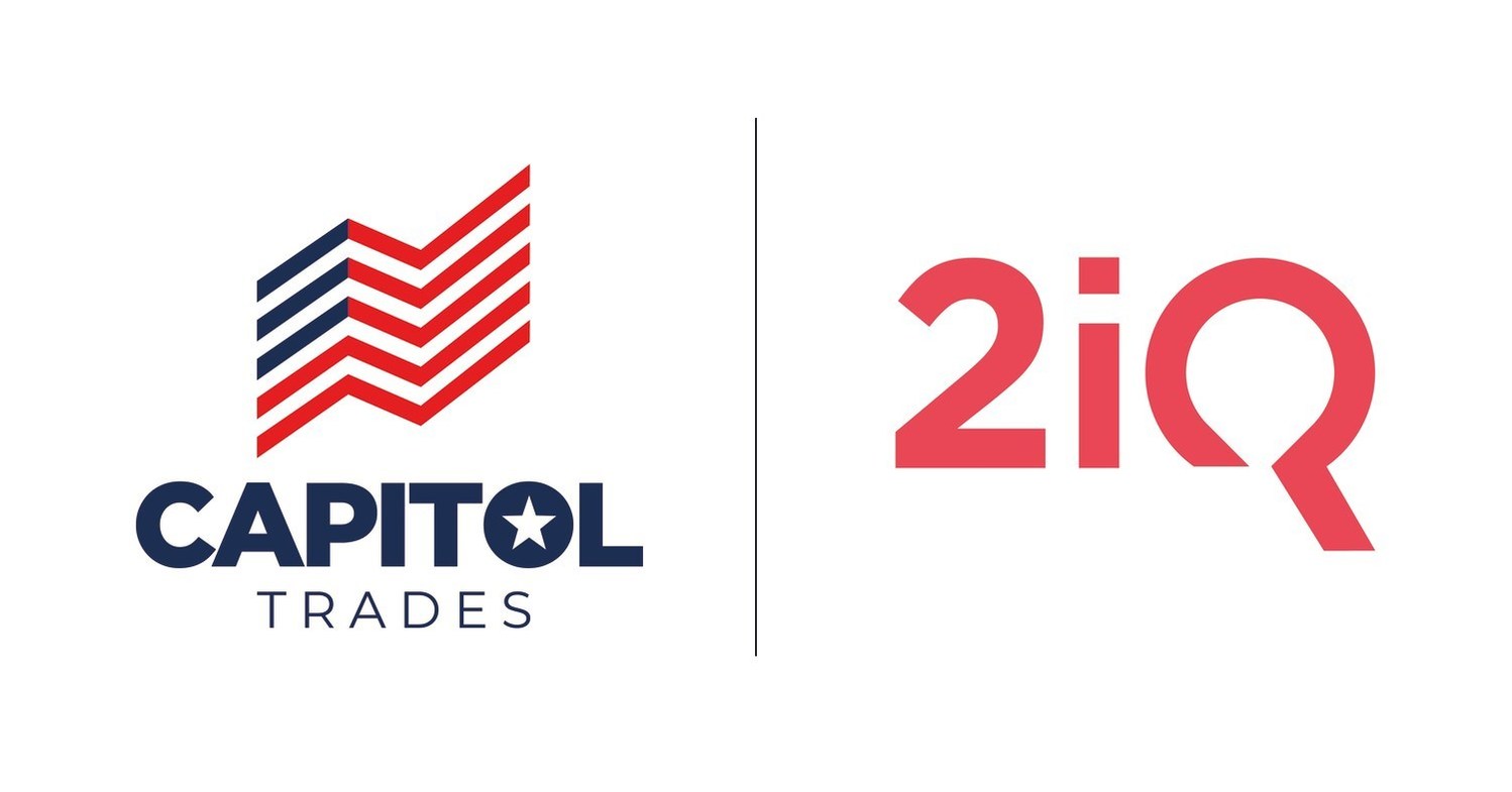 The 2iQ Research logo is on the right, and the Capotol Trades logo is on the left, both with a background.